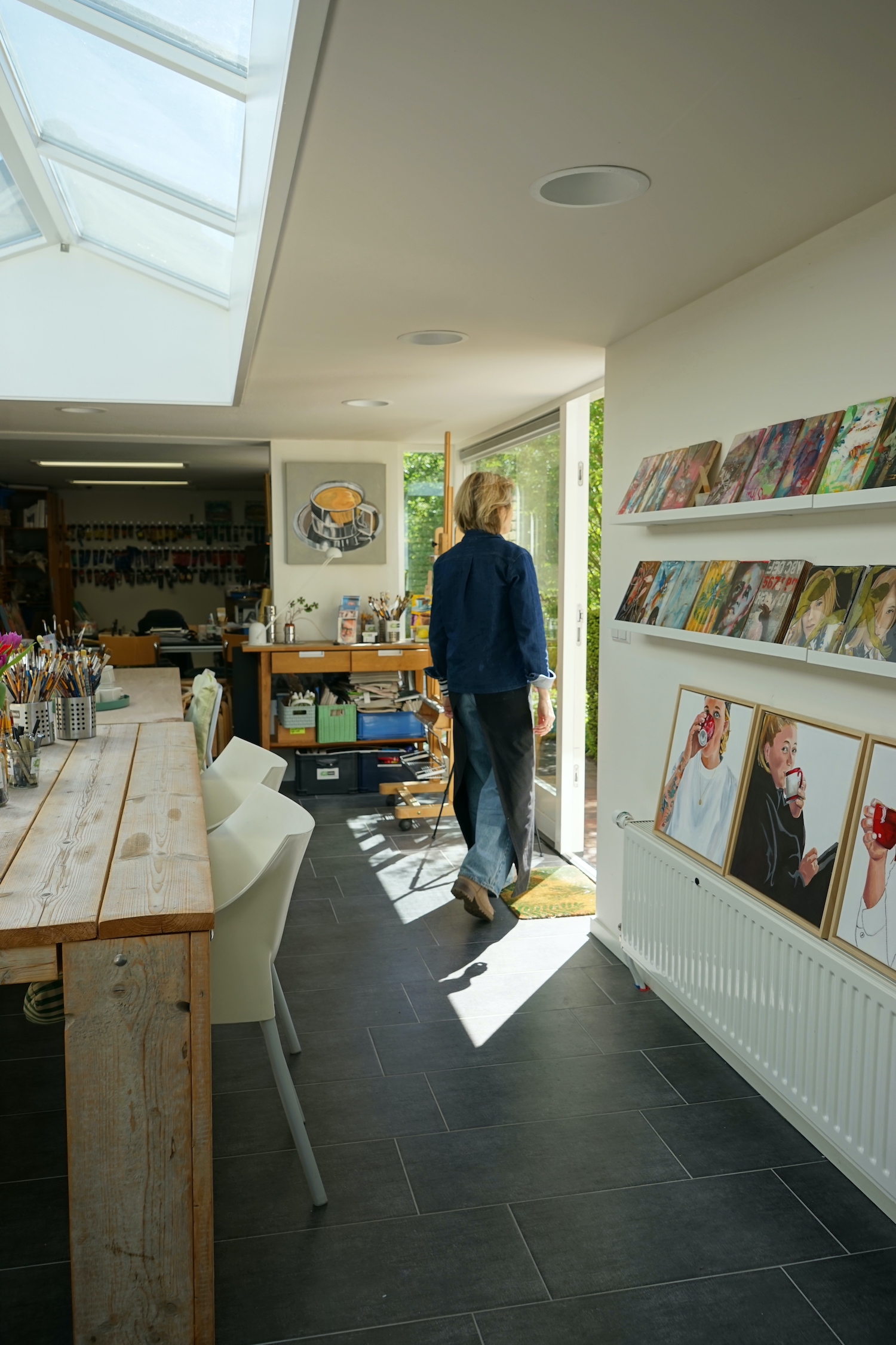 In het atelier in Goirle
