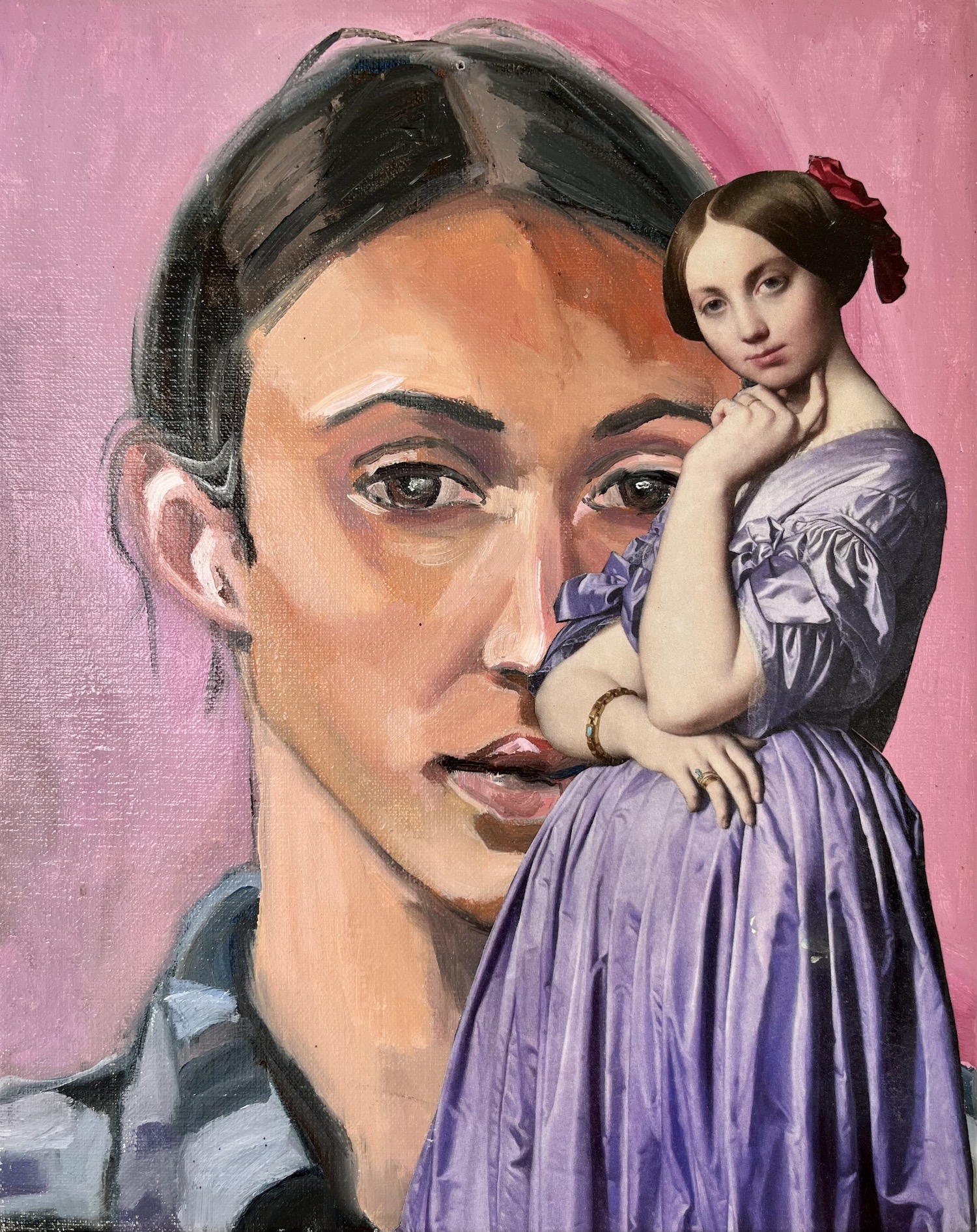 Zelfportret met Ingres-figuur