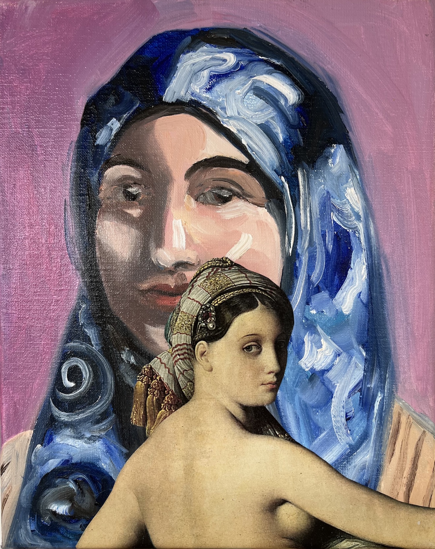 Vrouw met sluier en Ingres-figuren