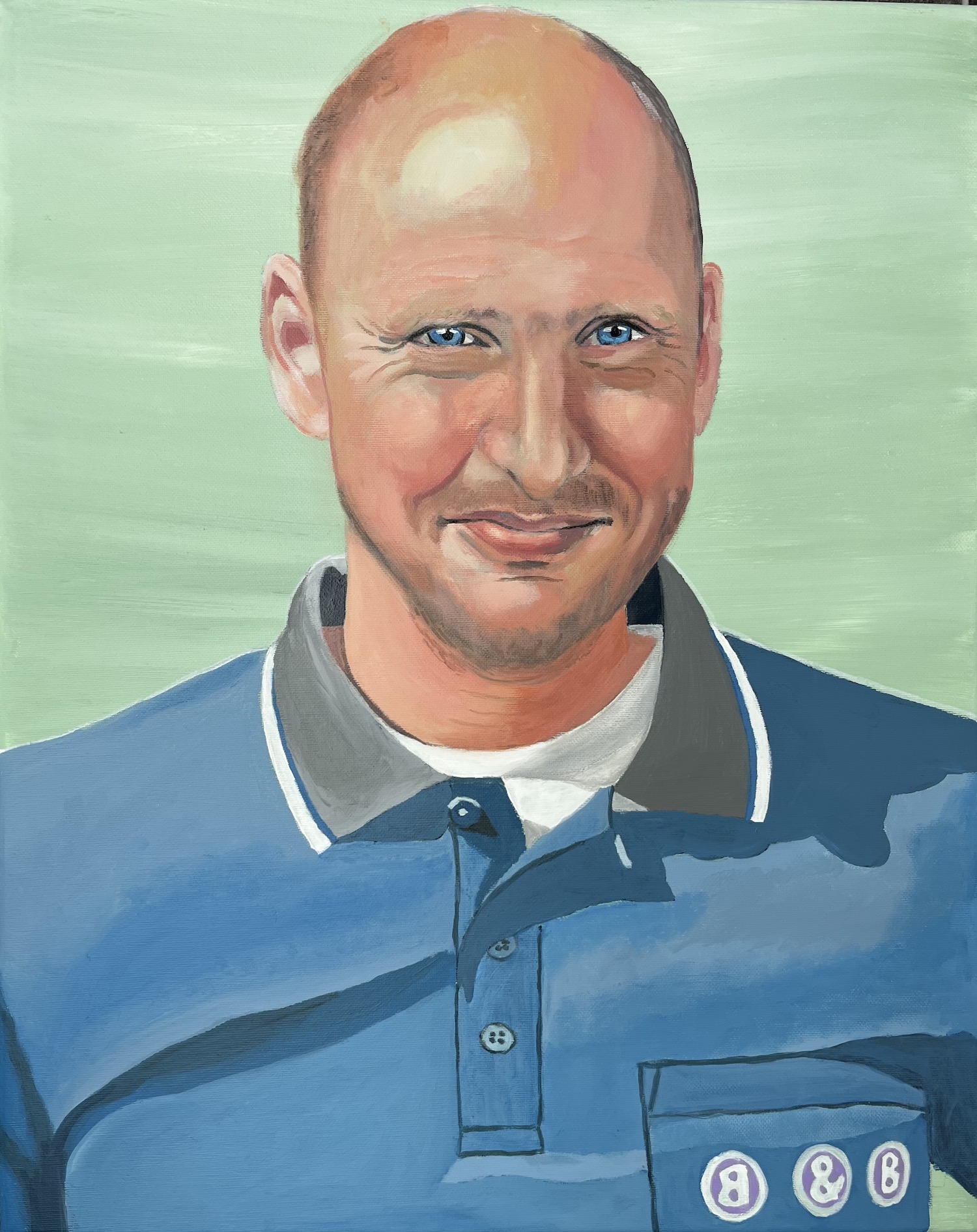 Portret in olieverf