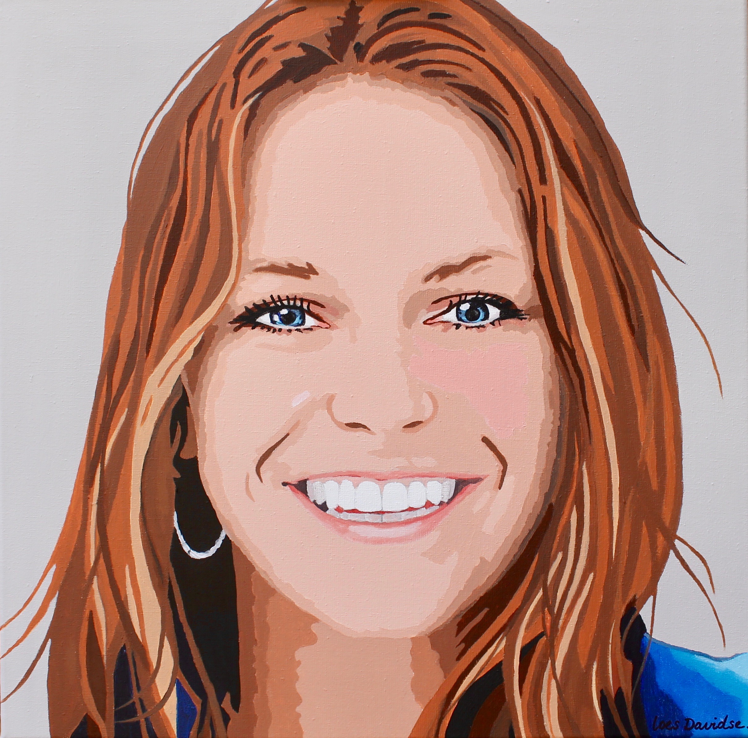 Portret Donna in acryl