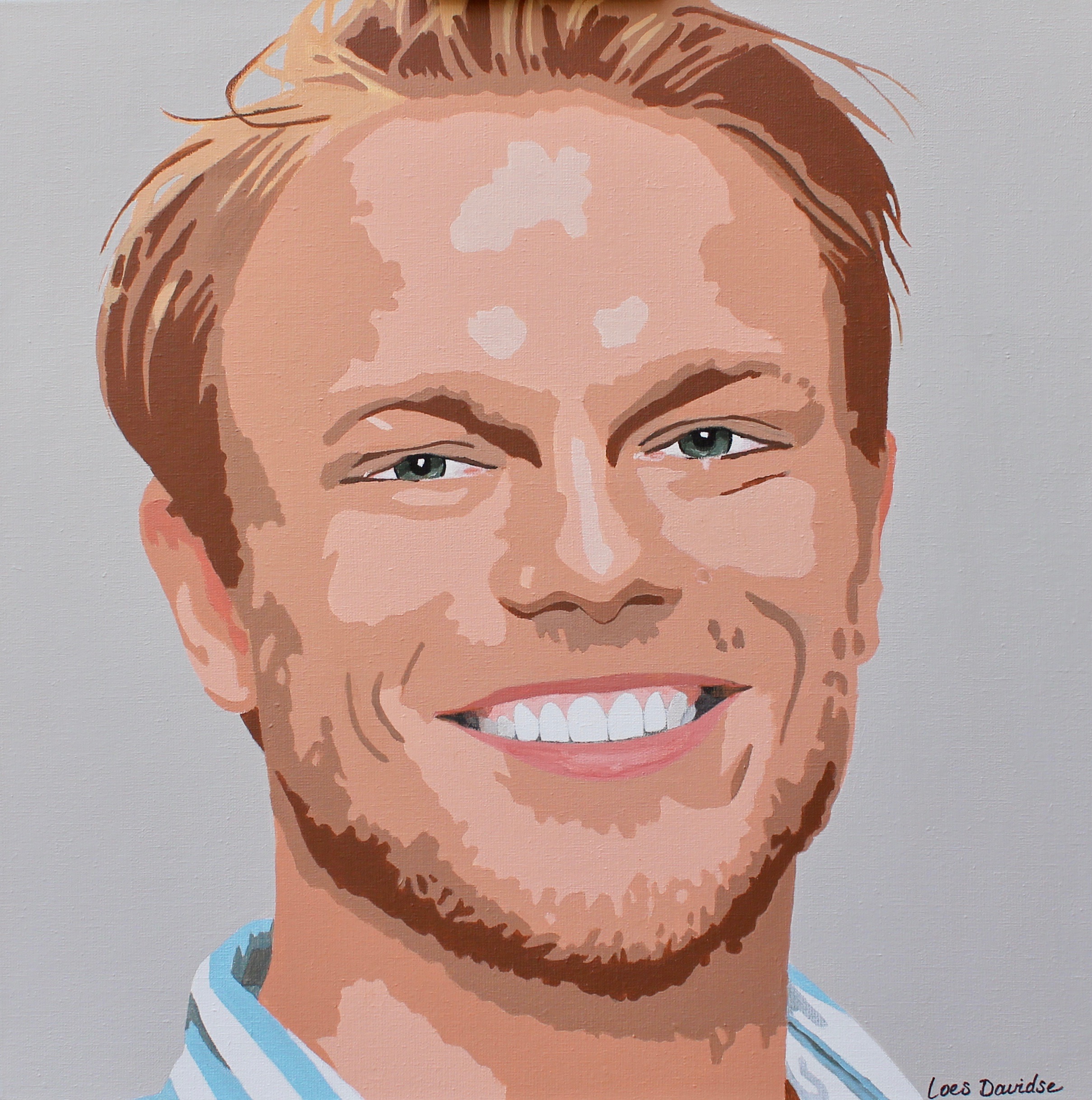 Portret Jip in acryl